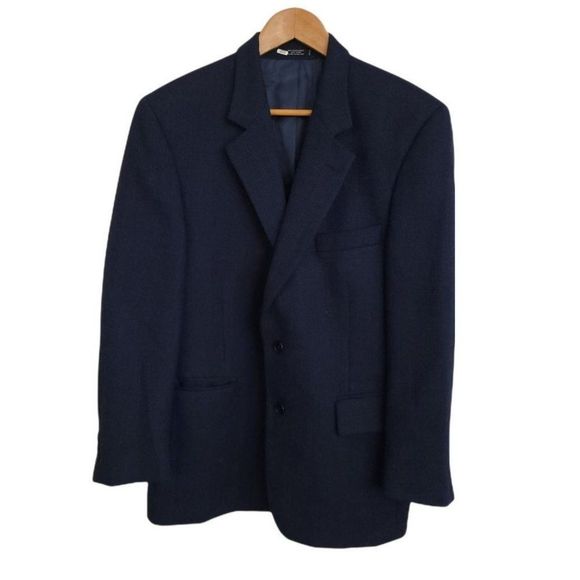 Pronto Uome Blazer 38S Blue Wool - Picture 1 of 5